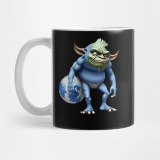 goblin carrying world Mug